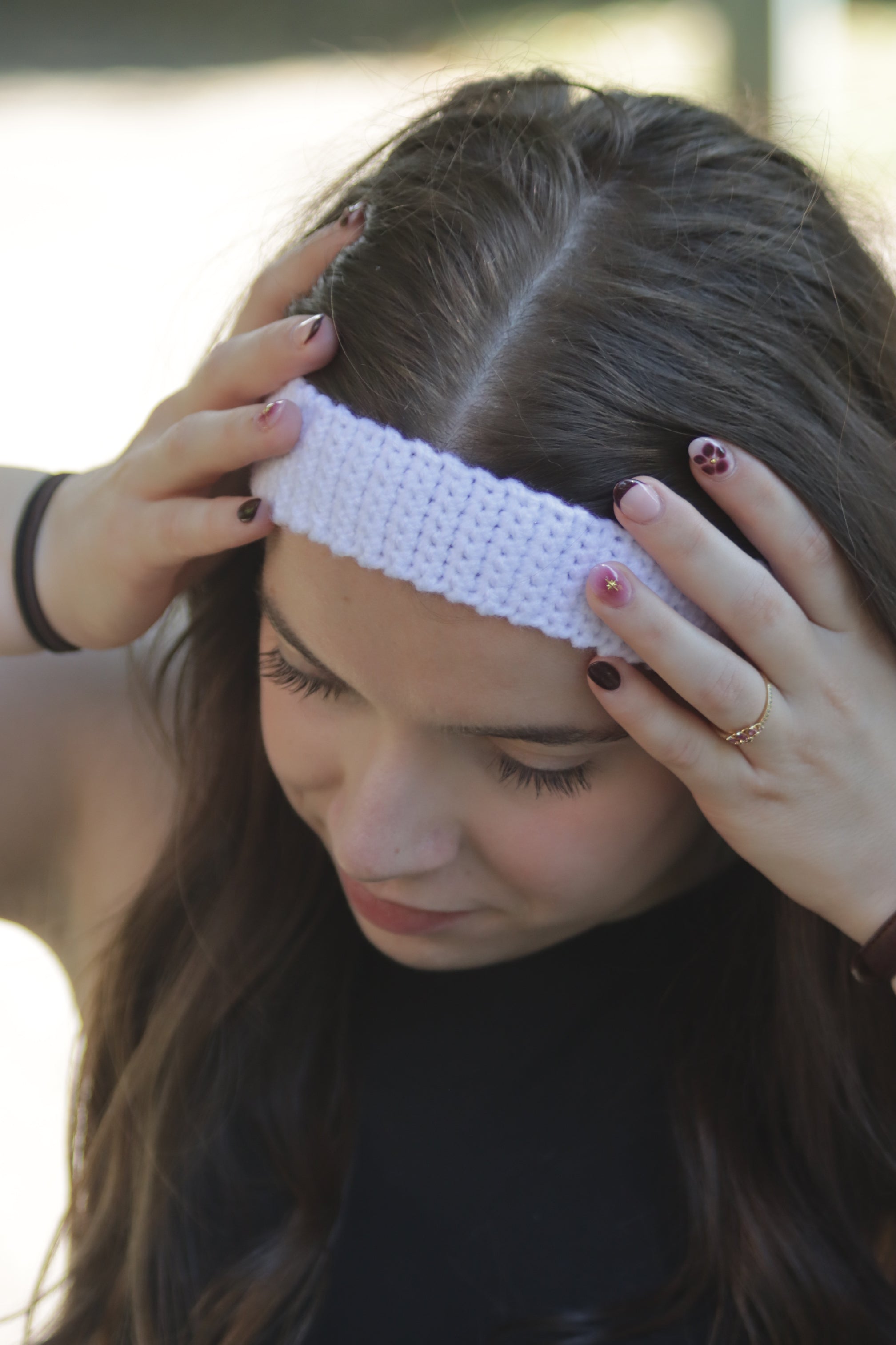 Bandeau en crochet